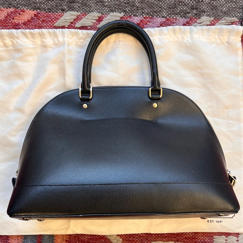 Coach Sierra Satchel Leather Black purse bag handbag F32718 - Picture 2 of 4